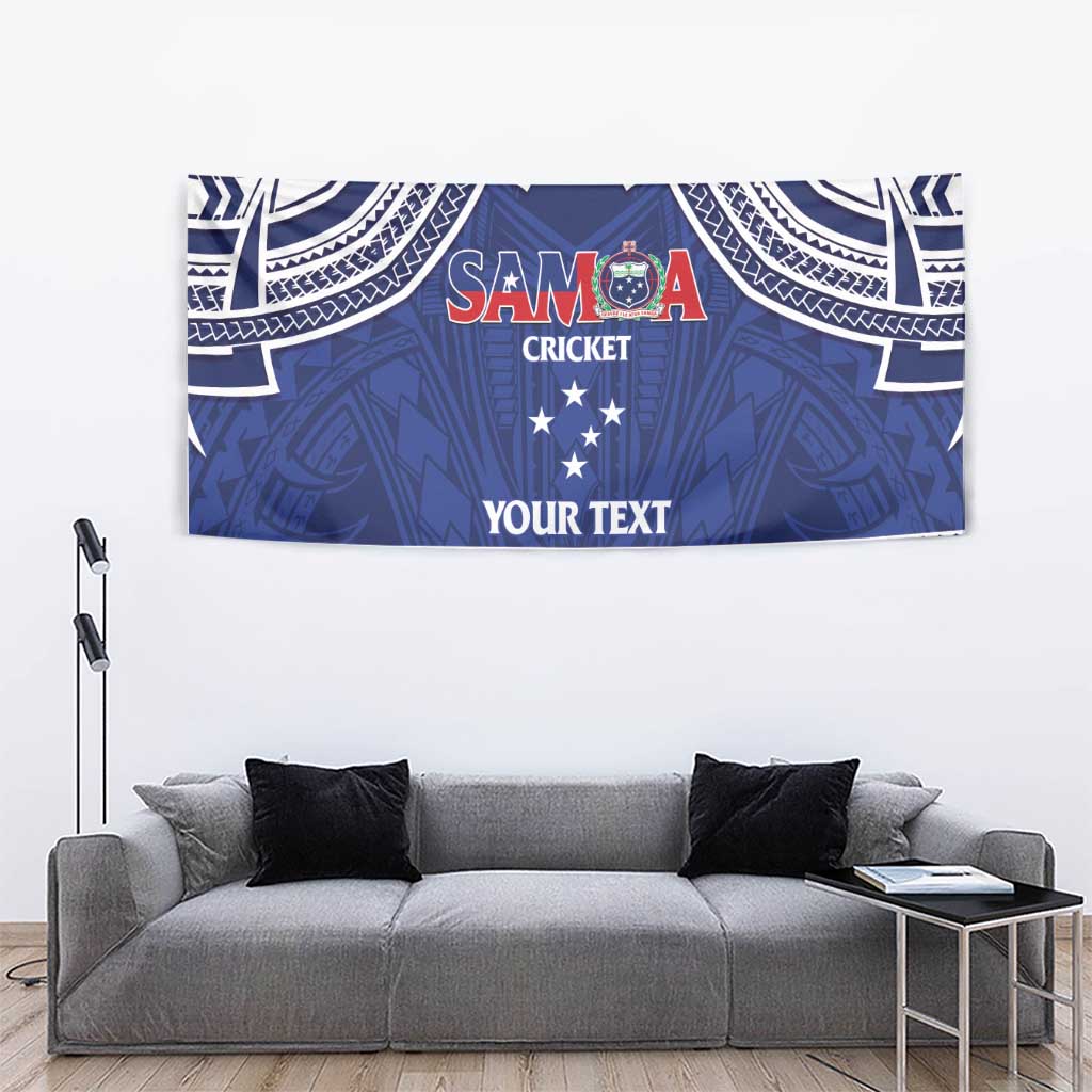 Custom Samoa Cricket Tapestry Go Champions Samoan - Polynesian Pride