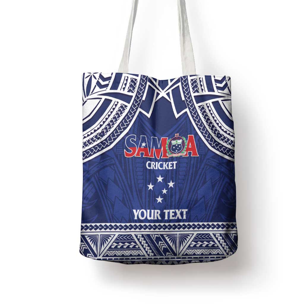 Custom Samoa Cricket Tote Bag Go Champions Samoan - Polynesian Pride