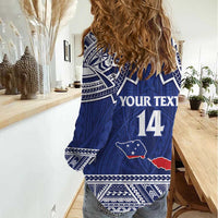 Custom Samoa Cricket Women Casual Shirt Go Champions Samoan - Polynesian Pride