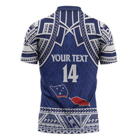 Custom Samoa Cricket Zipper Polo Shirt Go Champions Samoan - Polynesian Pride
