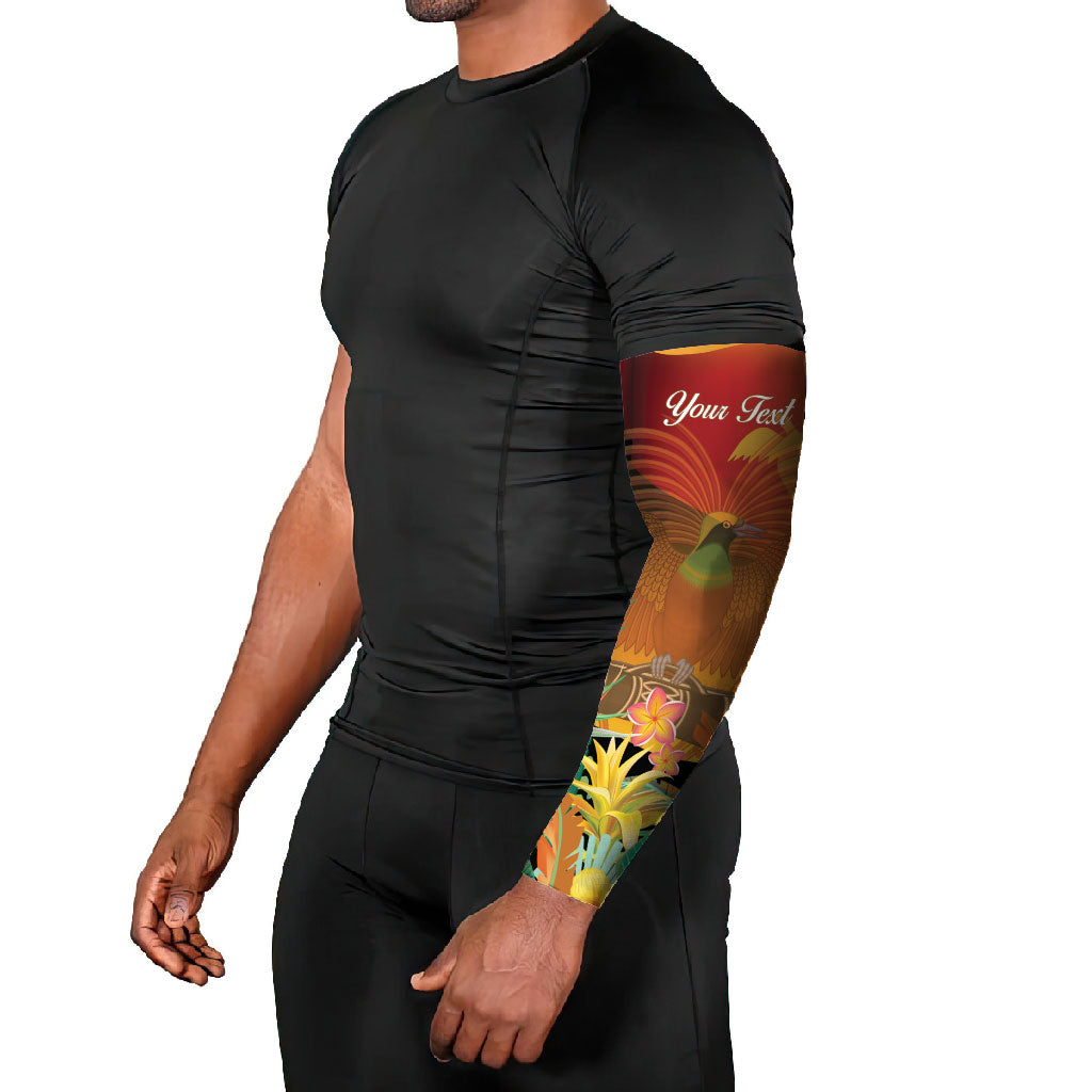 Personalised Papua New Guinea Independence Day Arm Sleeves One People One Nation One Country