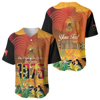 Personalised Papua New Guinea Independence Day Baseball Jersey One People One Nation One Country