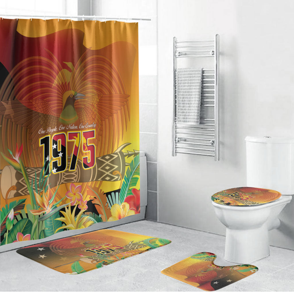 Papua New Guinea Independence Day Bathroom Set One People One Nation One Country