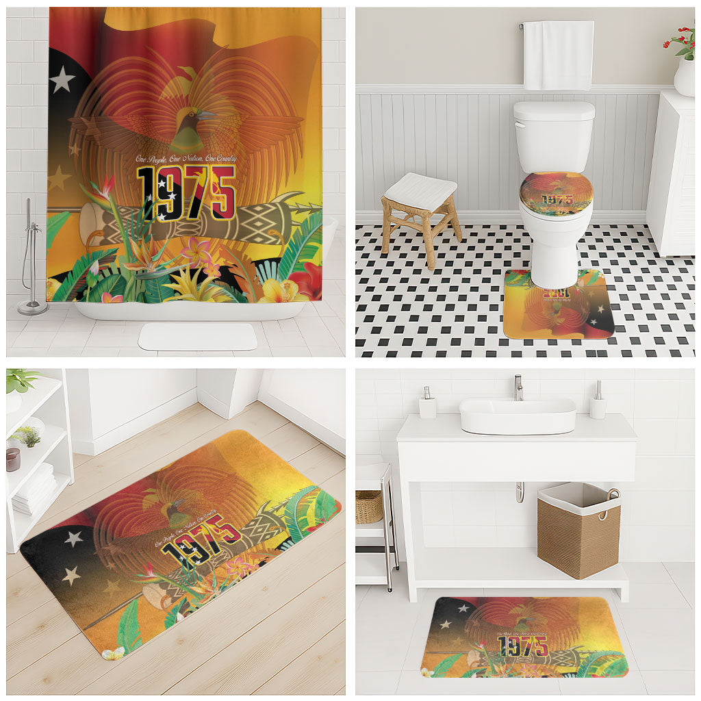 Papua New Guinea Independence Day Bathroom Set One People One Nation One Country