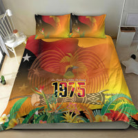 Papua New Guinea Independence Day Bedding Set One People One Nation One Country