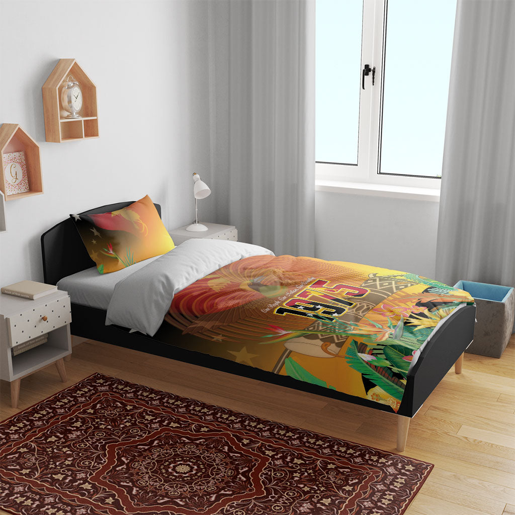 Papua New Guinea Independence Day Bedding Set One People One Nation One Country