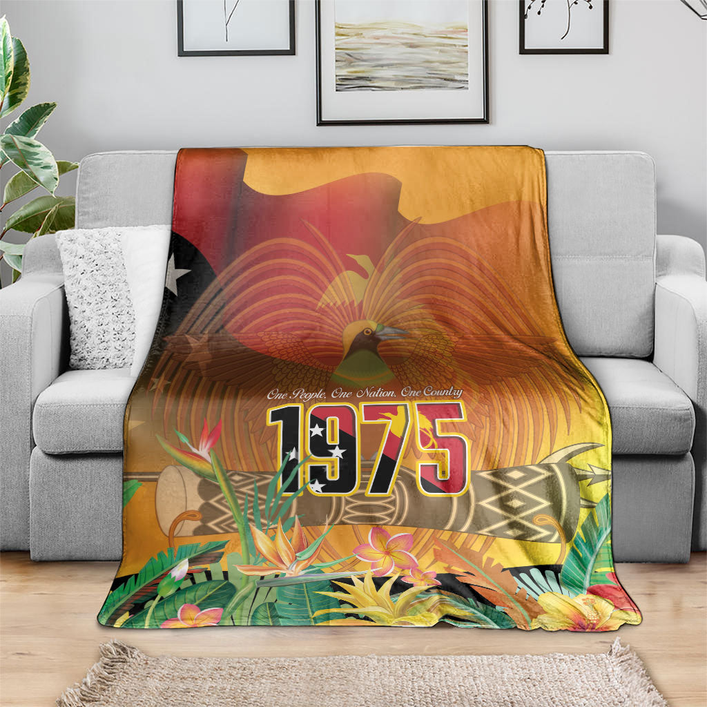Papua New Guinea Independence Day Blanket One People One Nation One Country