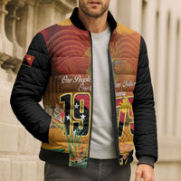 Personalised Papua New Guinea Independence Day Bomber Puffer Jacket One People One Nation One Country