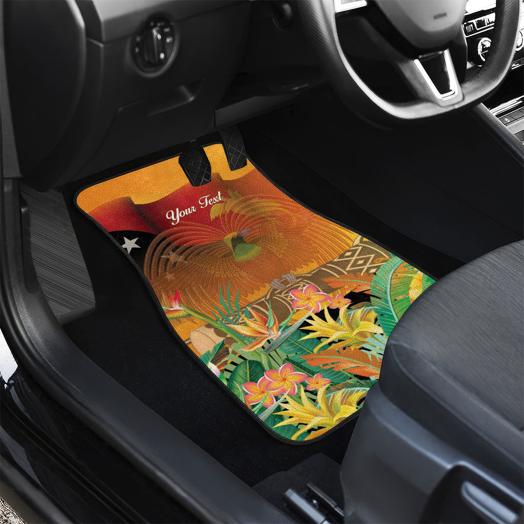 Personalised Papua New Guinea Independence Day Car Mats One People One Nation One Country