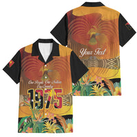 Personalised Papua New Guinea Independence Day Family Matching Mermaid Dress and Hawaiian Shirt One People One Nation One Country