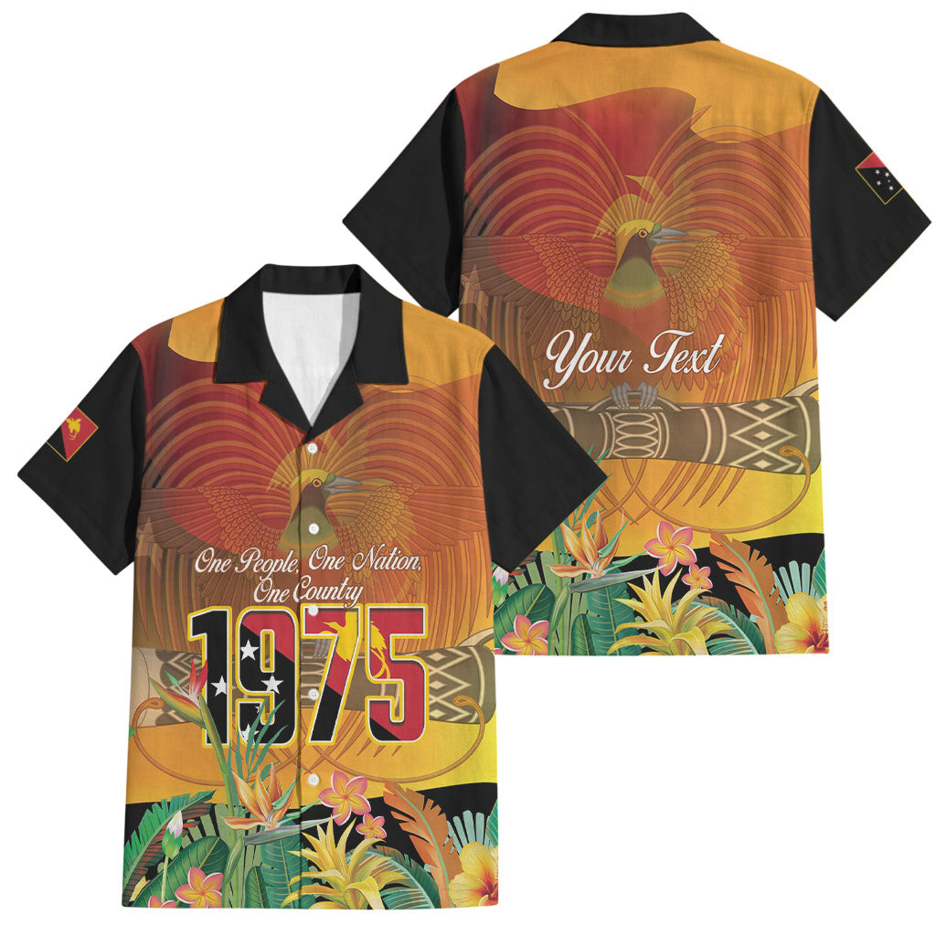 Personalised Papua New Guinea Independence Day Family Matching Tank Maxi Dress and Hawaiian Shirt One People One Nation One Country