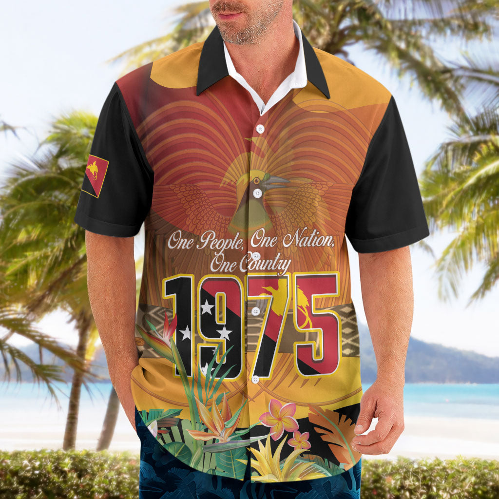 Personalised Papua New Guinea Independence Day Hawaiian Shirt One People One Nation One Country
