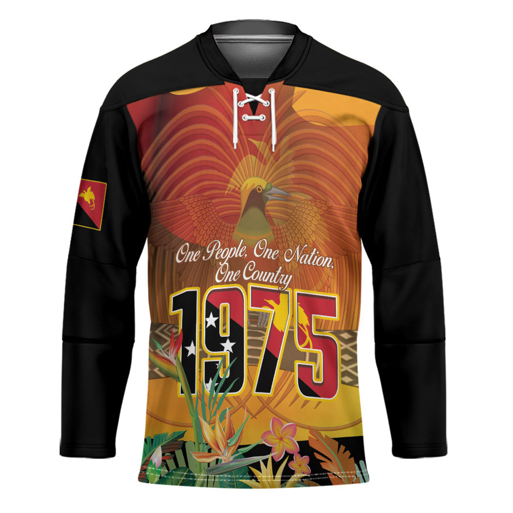 Personalised Papua New Guinea Independence Day Hockey Jersey One People One Nation One Country
