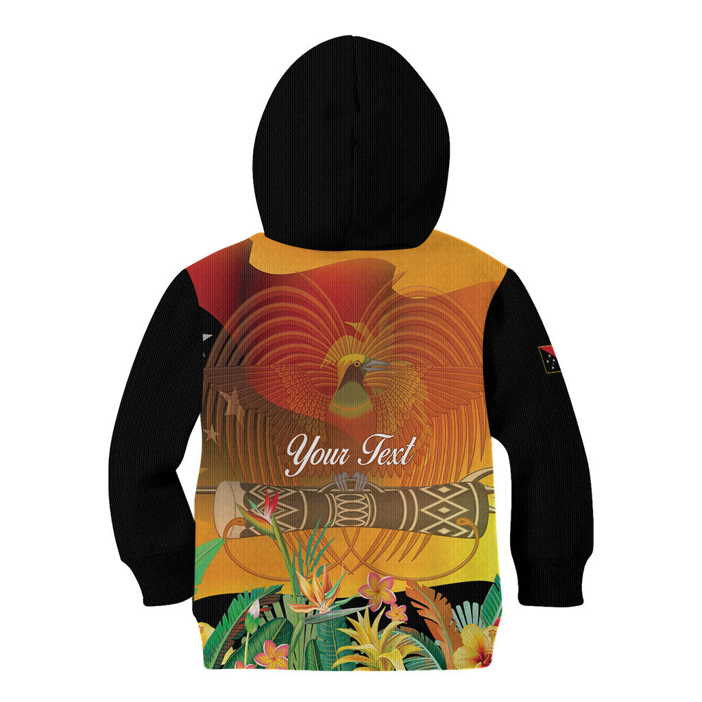 Personalised Papua New Guinea Independence Day Kid Hoodie One People One Nation One Country