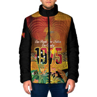 Personalised Papua New Guinea Independence Day Padded Jacket One People One Nation One Country