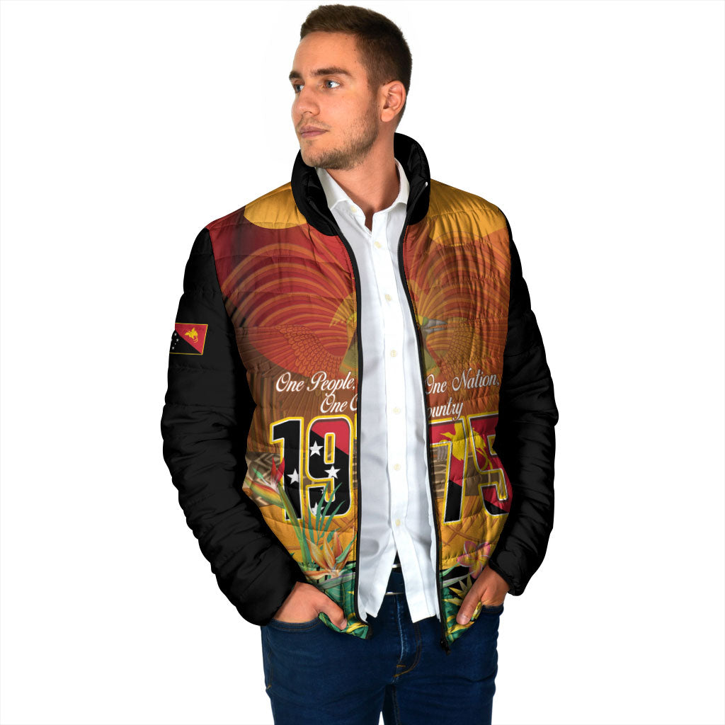 Personalised Papua New Guinea Independence Day Padded Jacket One People One Nation One Country