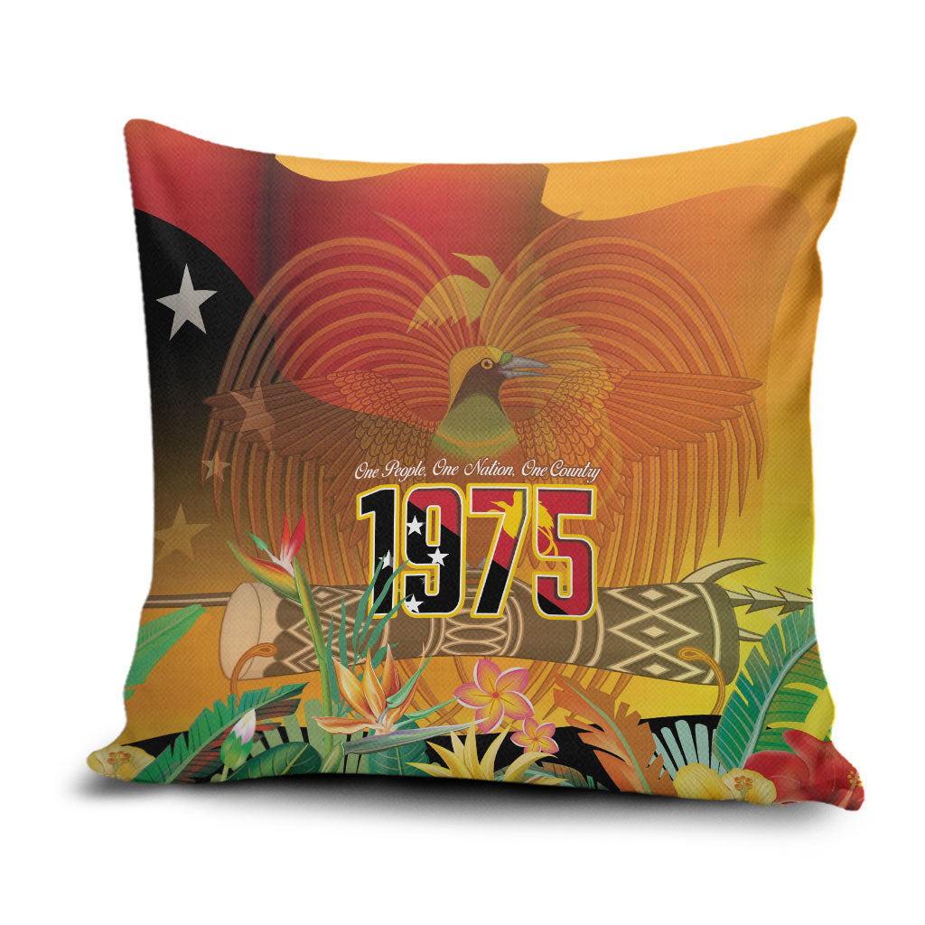 Papua New Guinea Independence Day Pillow Cover One People One Nation One Country