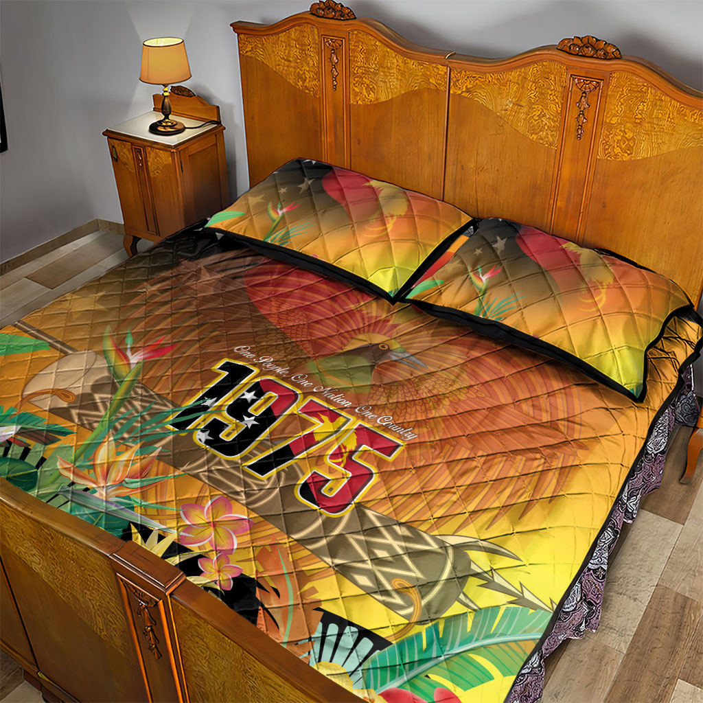 Papua New Guinea Independence Day Quilt Bed Set One People One Nation One Country