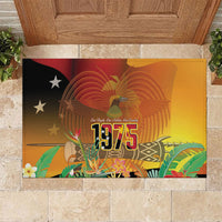 Papua New Guinea Independence Day Rubber Doormat One People One Nation One Country