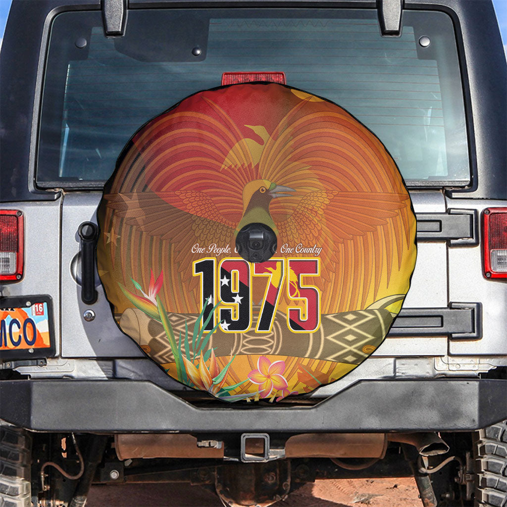 Papua New Guinea Independence Day Spare Tire Cover One People One Nation One Country