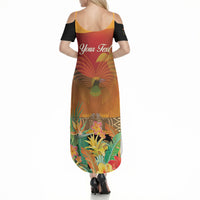 Personalised Papua New Guinea Independence Day Summer Maxi Dress One People One Nation One Country