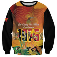 Personalised Papua New Guinea Independence Day Sweatshirt One People One Nation One Country