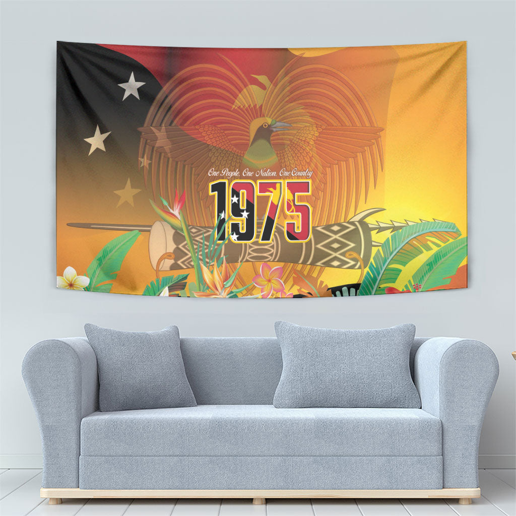 Papua New Guinea Independence Day Tapestry One People One Nation One Country