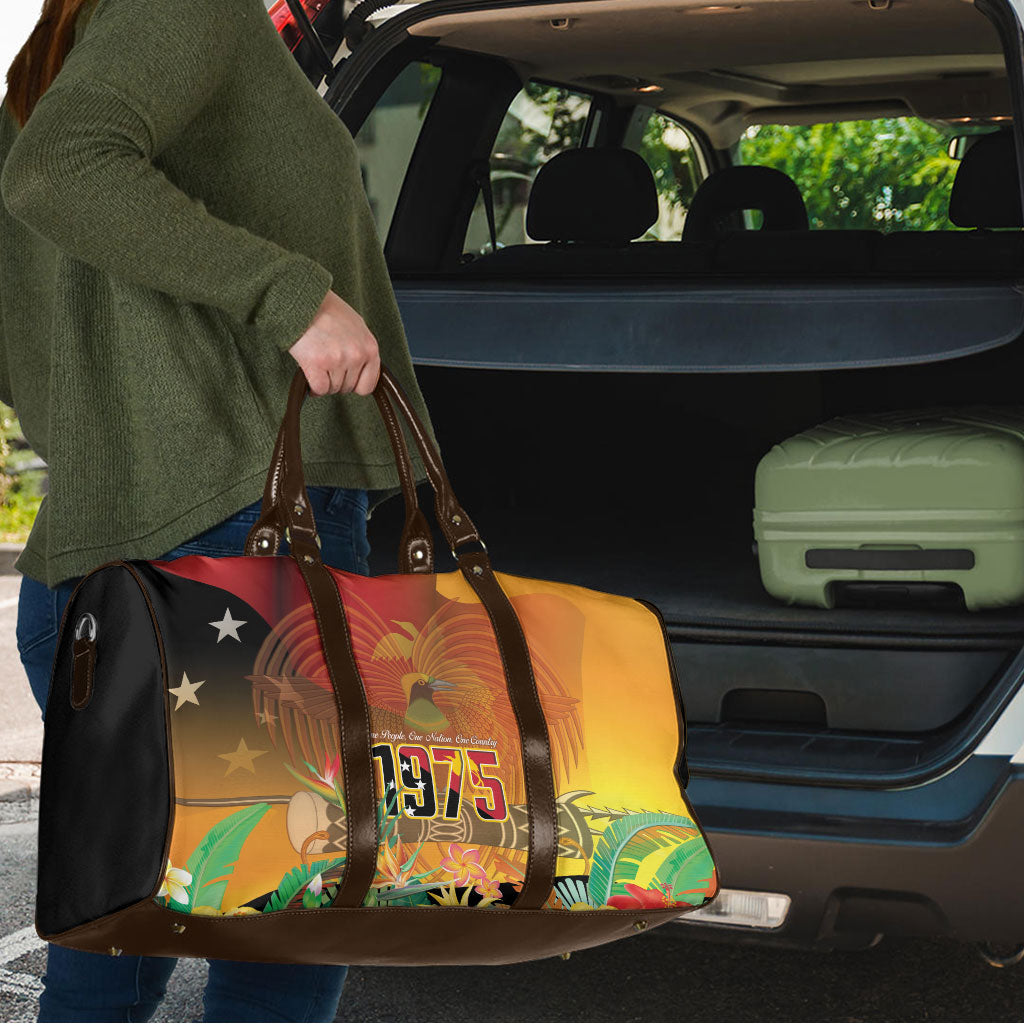 Papua New Guinea Independence Day Travel Bag One People One Nation One Country