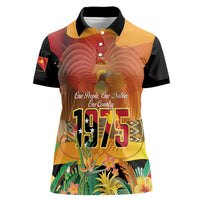 Personalised Papua New Guinea Independence Day Women Polo Shirt One People One Nation One Country
