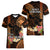 Hawaii Women V Neck T Shirt Pray For Maui Hawaiian Plumeria Be Strong Gold Verison LT14 - Polynesian Pride