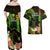 Hawaii Couples Matching Off Shoulder Maxi Dress and Hawaiian Shirt Pray For Maui Hawaiian Plumeria Be Strong Reggae Verison LT14 - Polynesian Pride