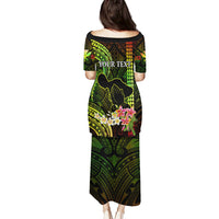 Personalised Hawaii Puletasi Pray For Maui Hawaiian Plumeria Be Strong Reggae Verison LT14 - Polynesian Pride