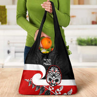 Te Reo Maori New Zealand Grocery Bag Kia Kaha Maori Fern With Tino Rangatiratanga