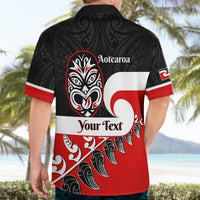 Personalised Te Reo Maori New Zealand Hawaiian Shirt Kia Haka Maori Fern With Tino Rangatiratanga LT14 - Polynesian Pride