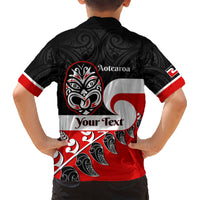 Personalised Te Reo Maori New Zealand Kid Hawaiian Shirt Kia Haka Maori Fern With Tino Rangatiratanga LT14 - Polynesian Pride