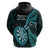 New Zealand Darts Hoodie Happiness Is A Tight Threesome Maori Turquoise LT14 - Polynesian Pride