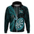 New Zealand Darts Hoodie Happiness Is A Tight Threesome Maori Turquoise LT14 - Polynesian Pride