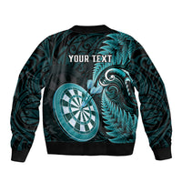 personalised-new-zealand-darts-bomber-jacket-happiness-is-a-tight-threesome-maori-turquoise