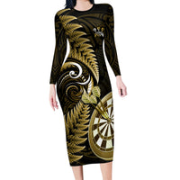 new-zealand-darts-long-sleeve-bodycon-dress-happiness-is-a-tight-threesome-maori-gold