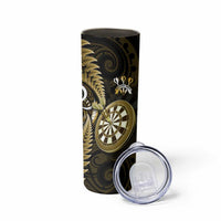 New Zealand Darts Skinny Tumbler Happiness Is A Tight Threesome Maori Gold