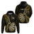 Personalised New Zealand Darts Hoodie Happiness Is A Tight Threesome Maori Gold LT14 - Polynesian Pride