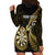 Personalised New Zealand Darts Hoodie Dress Happiness Is A Tight Threesome Maori Gold LT14 - Polynesian Pride