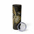 Personalised New Zealand Darts Skinny Tumbler Happiness Is A Tight Threesome Maori Gold