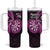 New Zealand Darts Tumbler With Handle Happiness Is A Tight Threesome Maori Pink