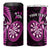 Personalised New Zealand Darts 4 in 1 Can Cooler Tumbler Happiness Is A Tight Threesome Maori Pink