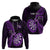 Personalised New Zealand Darts Hoodie Happiness Is A Tight Threesome Maori Purple LT14 - Polynesian Pride