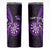 Personalised New Zealand Darts Skinny Tumbler Happiness Is A Tight Threesome Maori Purple