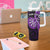 Personalised New Zealand Darts Tumbler With Handle Happiness Is A Tight Threesome Maori Purple