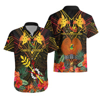 Papua New Guinea Chimbu Province Hawaiian Shirt Papua Niugini Coat Of Arms With Flag Style LT14 - Polynesian Pride