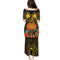 Papua New Guinea Chimbu Province Puletasi Papua Niugini Coat Of Arms With Flag Style LT14 - Polynesian Pride